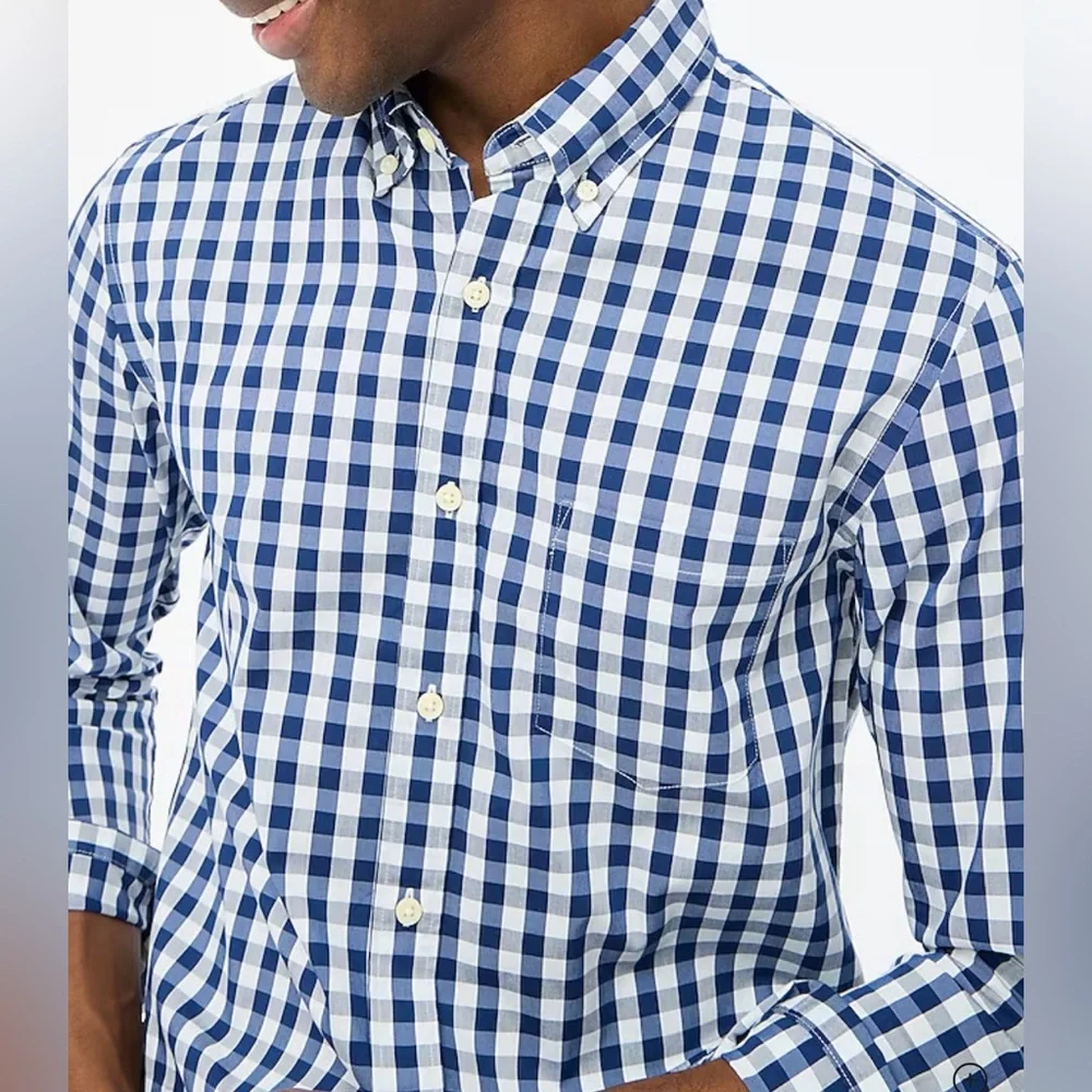 NWT J Crew Men’s Performance Slim Untuck Button Down Shirt